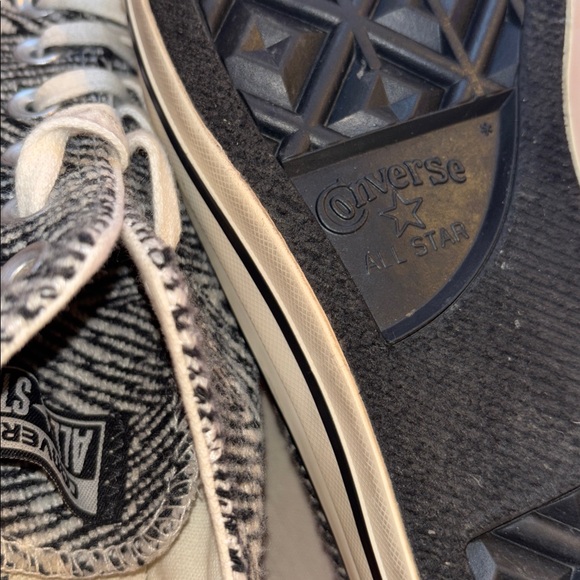 Converse All⭐️Star Zebra Print Sneakers Low, Size 8 - Picture 10 of 16